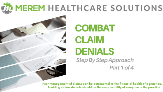 Step by step efforts to combat claim denials 